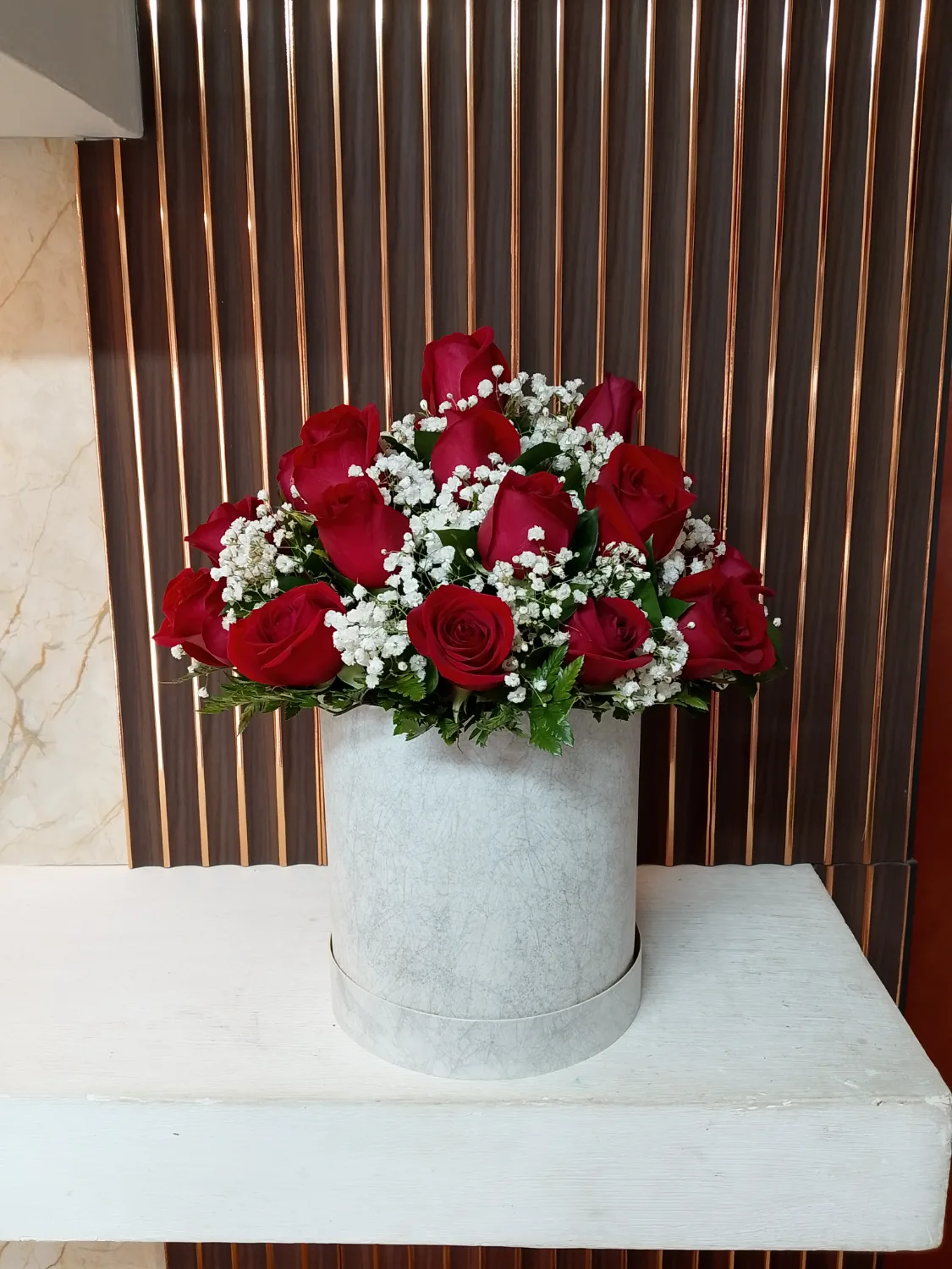 Caja de rosas